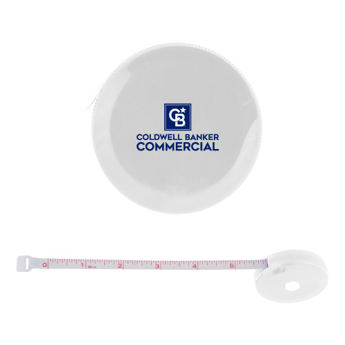 White Round Cloth 60 Inch Tape Measure-Coldwell Banker Commercial