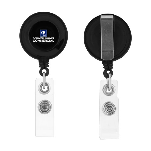 Black Retractable Badge Holder-Coldwell Banker Commercial Stacked
