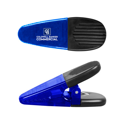 Blue Crocodile Clip/Magnet-Coldwell Banker Commercial Stacked