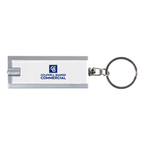 Turbo White Flashlight Key Holder-Coldwell Banker Commercial Stacked