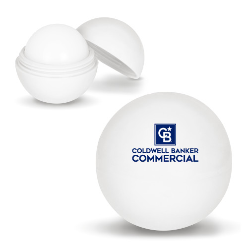 White Lip Moisturizer Ball-Coldwell Banker Commercial Stacked