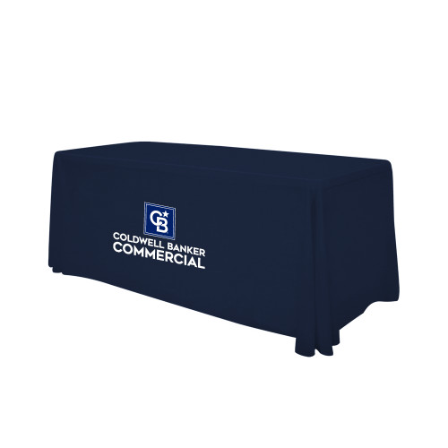 Navy 6 foot Table Throw-Coldwell Banker Commercial