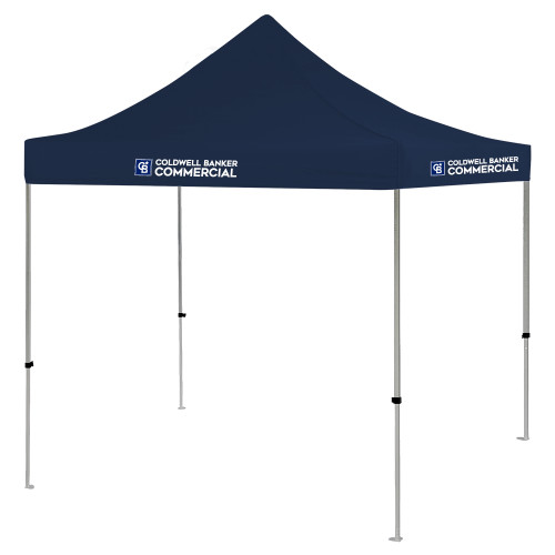 9 ft x 9 ft Navy Tent-Coldwell Banker Commercial - Horizontal