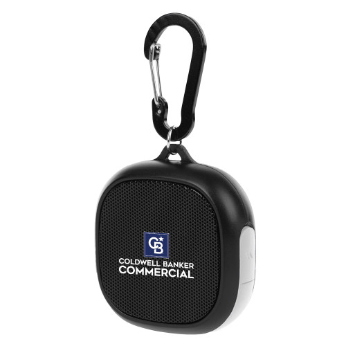 Black/White Waterproof Speaker w/ Carabiner-Coldwell Banker Commercial