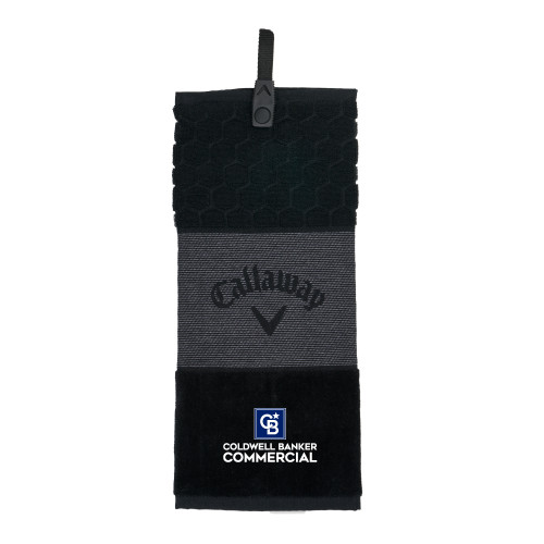 Callaway Black Trifold Towel-Coldwell Banker Commercial