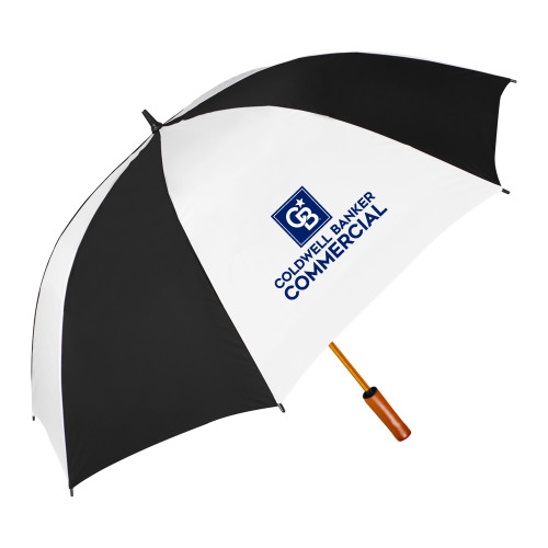 64 Inch Black/White Umbrella-Coldwell Banker Commercial
