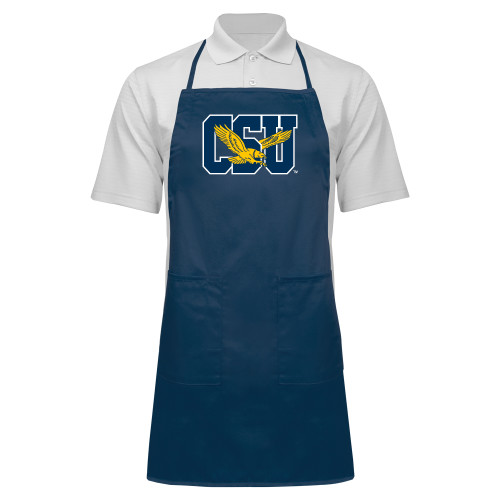  Full Length Navy Apron - Official Logo