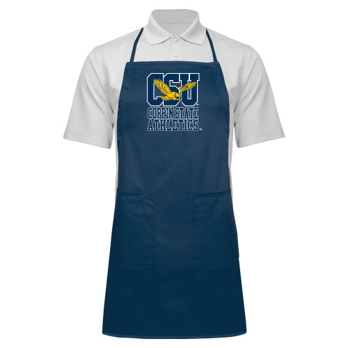  Full Length Navy Apron - CSU Coppin State Athletics