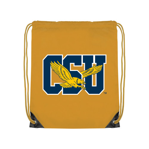  Gold Drawstring Backpack - Official Logo