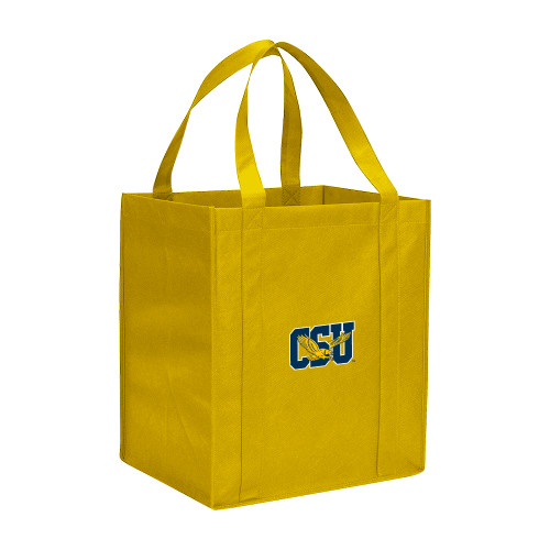  Non Woven Gold Grocery Tote - Official Logo