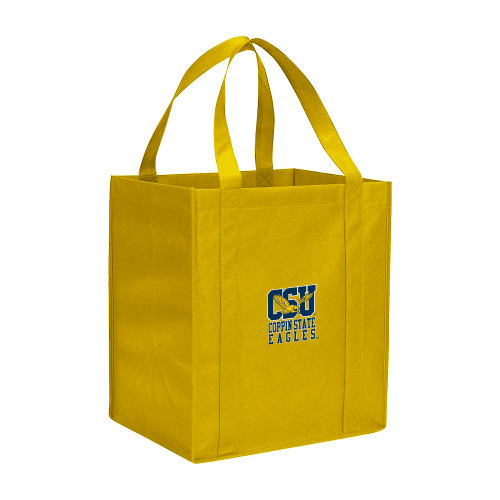  Non Woven Gold Grocery Tote - CSU Coppin State Eagles