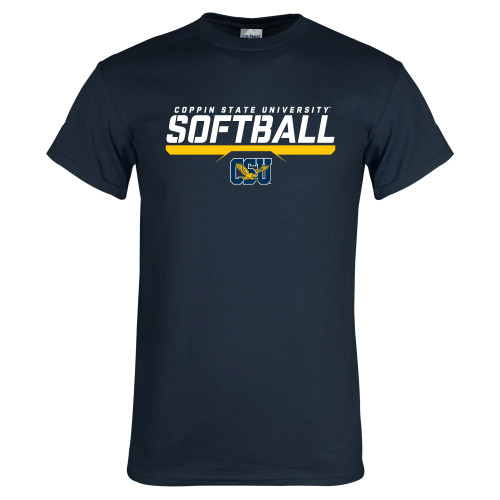  Navy T Shirt - Coppin State University Softball Stencil