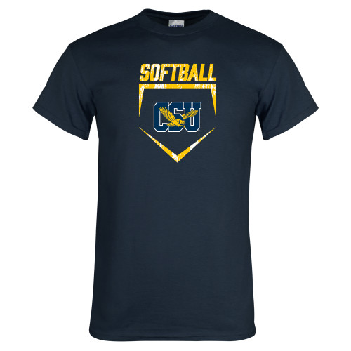  Navy T Shirt - Softball Plate