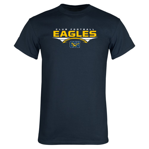  Navy T Shirt - Eagles Club Football Stacked