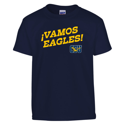  Youth Navy T Shirt - Vamos Eagles Hispanic Heritage - CSU