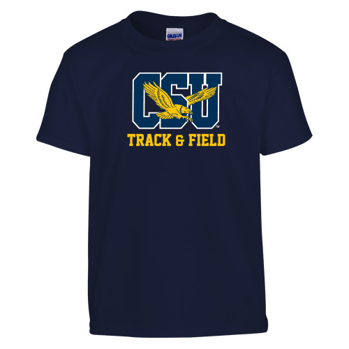  Youth Navy T Shirt - Track & Field