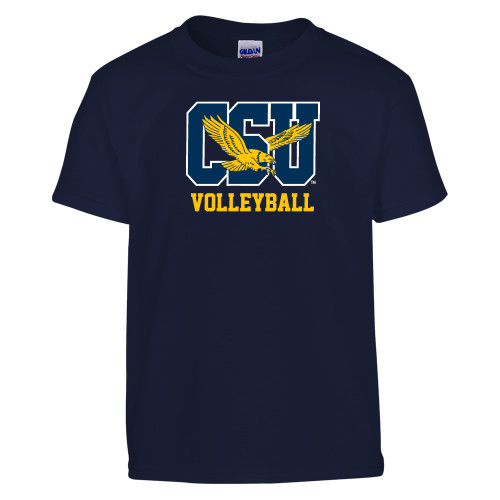  Youth Navy T Shirt - Volleyball