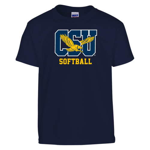  Youth Navy T Shirt - Softball