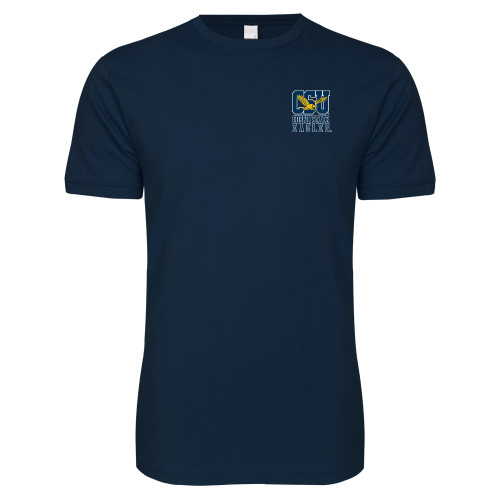  Next Level Navy SoftStyle T Shirt - CSU Coppin State Eagles