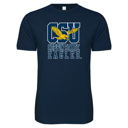  Next Level Navy SoftStyle T Shirt - CSU Coppin State Eagles