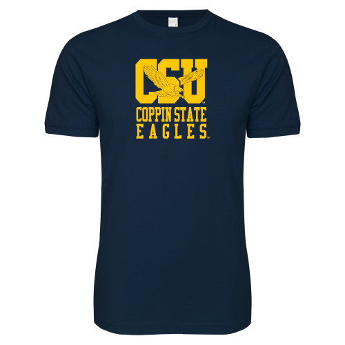  Next Level Navy SoftStyle T Shirt - CSU Coppin State Eagles