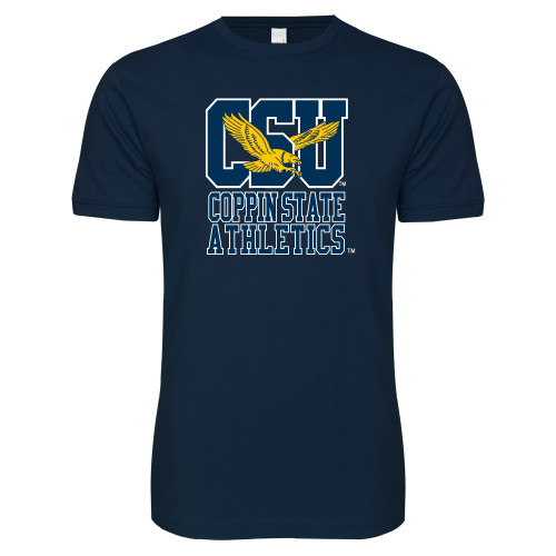  Next Level Navy SoftStyle T Shirt - CSU Coppin State Athletics