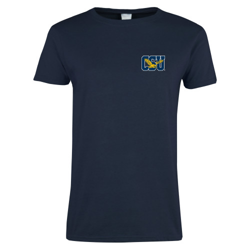  Womens Short Sleeve Navy Tee - Official Logo