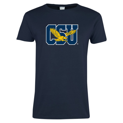  Womens Short Sleeve Navy Tee - Official Logo