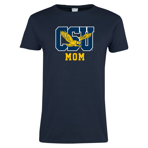  Womens Short Sleeve Navy Tee - Mom