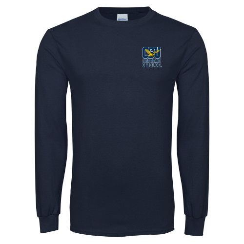  Navy Long Sleeve T-Shirt - CSU Coppin State Eagles