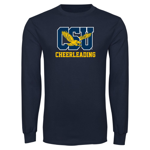  Navy Long Sleeve T-Shirt - Cheerleading