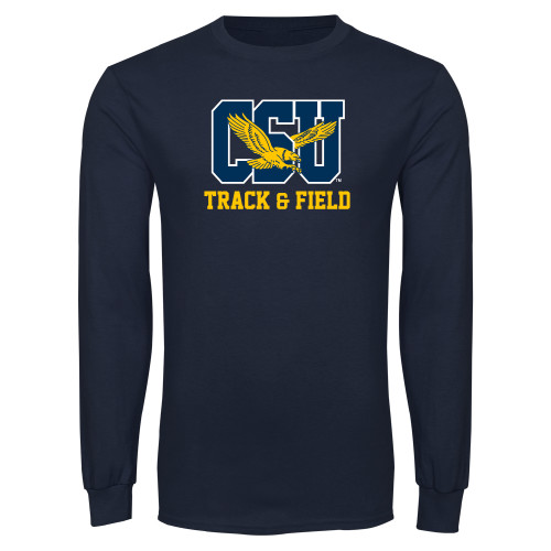  Navy Long Sleeve T Shirt - Track & Field