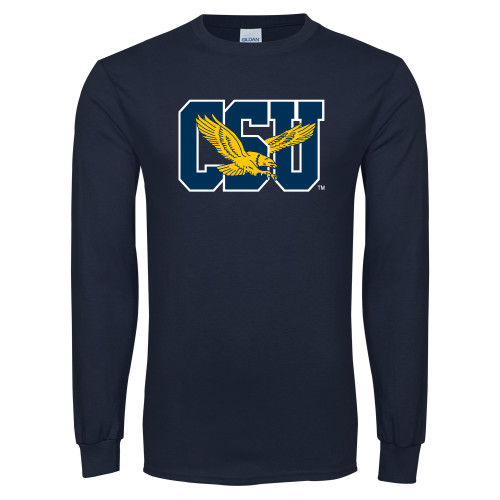  Navy Long Sleeve T-Shirt - Official Logo