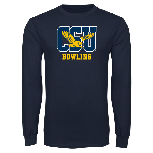 Navy Long Sleeve T Shirt - Bowling