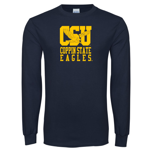  Navy Long Sleeve T-Shirt - CSU Coppin State Eagles