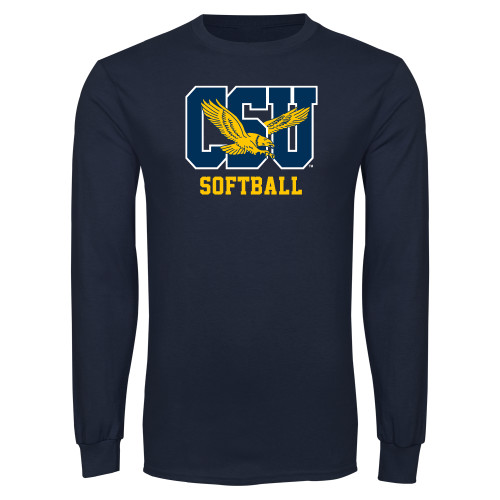  Navy Long Sleeve T-Shirt - Softball