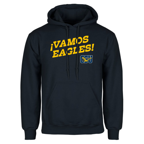  Navy Fleece Hoodie - Vamos Eagles Hispanic Heritage - CSU