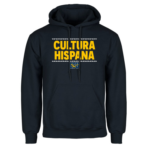  Navy Fleece Hoodie - Cultura Hispana Hispanic Heritage - CSU