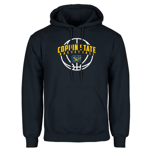  Navy Fleece Hoodie - Coppin State Basketball Arched w/ Ball