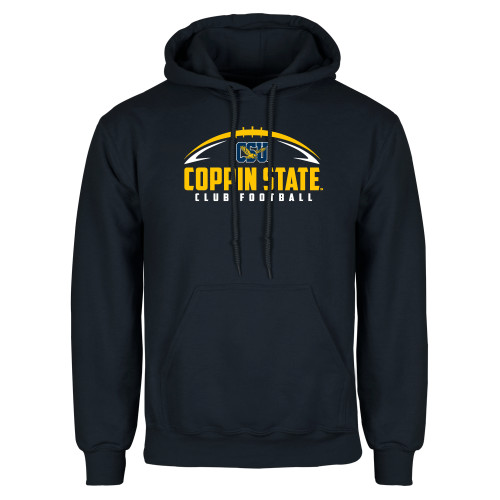  Navy Fleece Hoodie - Coppin State Club Football w/ Football