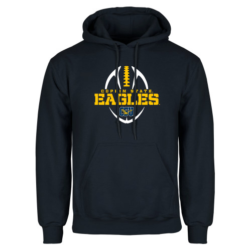  Navy Fleece Hoodie - Coppin State Eagles Football Vertical