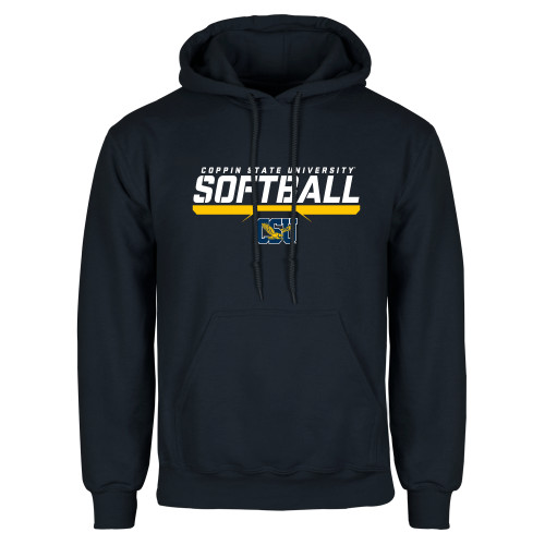  Navy Fleece Hoodie - Coppin State University Softball Stencil