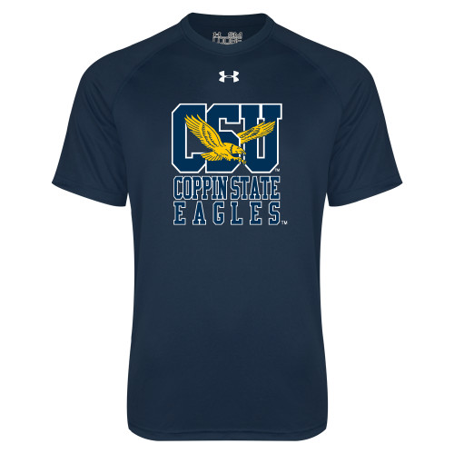  Under Armour Navy Tech Tee - CSU Coppin State Eagles
