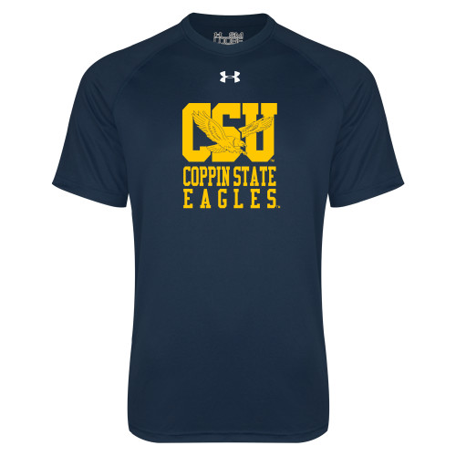  Under Armour Navy Tech Tee - CSU Coppin State Eagles