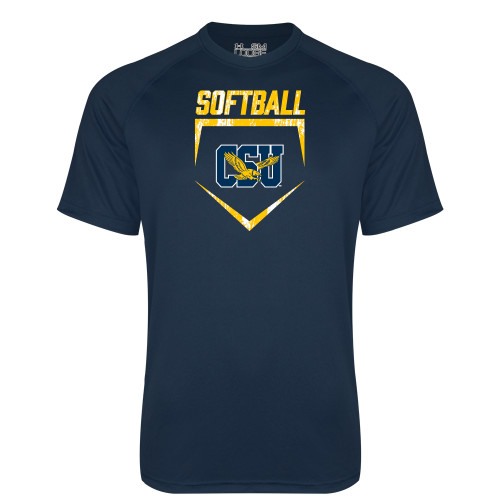  Under Armour Navy Tech Tee - Softball Plate