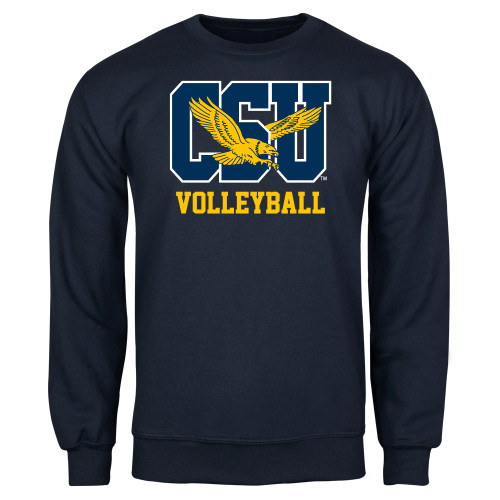  Navy Fleece Crew - Volleyball