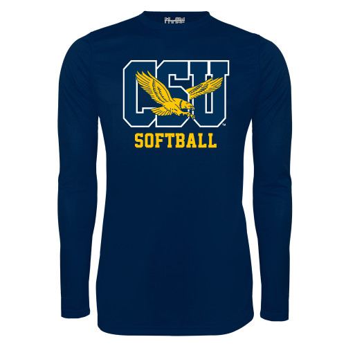  Under Armour Navy Long Sleeve Tech Tee - Softball