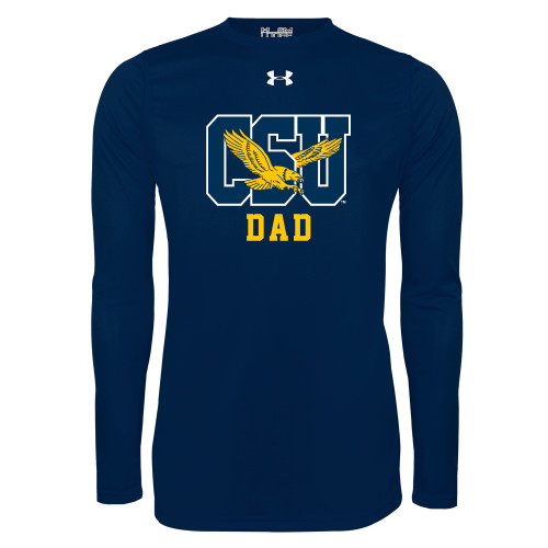  Under Armour Navy Long Sleeve Tech Tee - Dad
