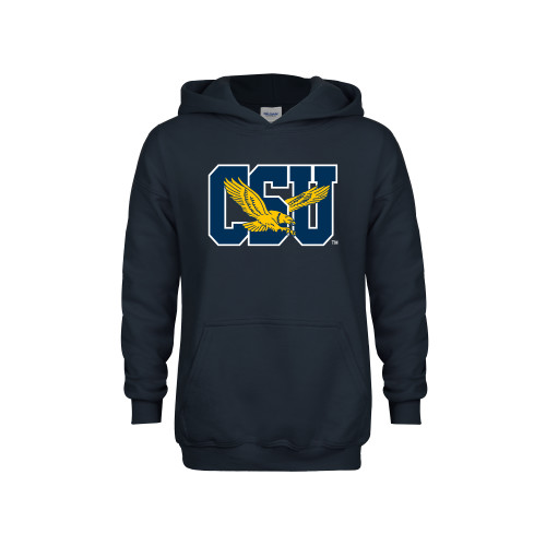  Youth Navy Fleece Hoodie - Official Logo