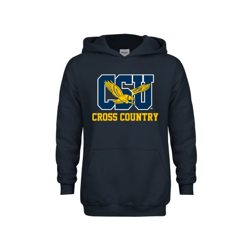  Youth Navy Fleece Hoodie - Cross Country